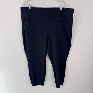 Torrid Womens Studio Pull On Pocket Pixie Pants Size 4X Stretch Ponte Black